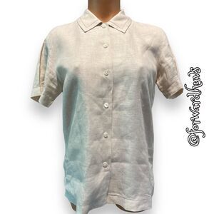 Talbots 100% Irish Linen Shirt Size 6